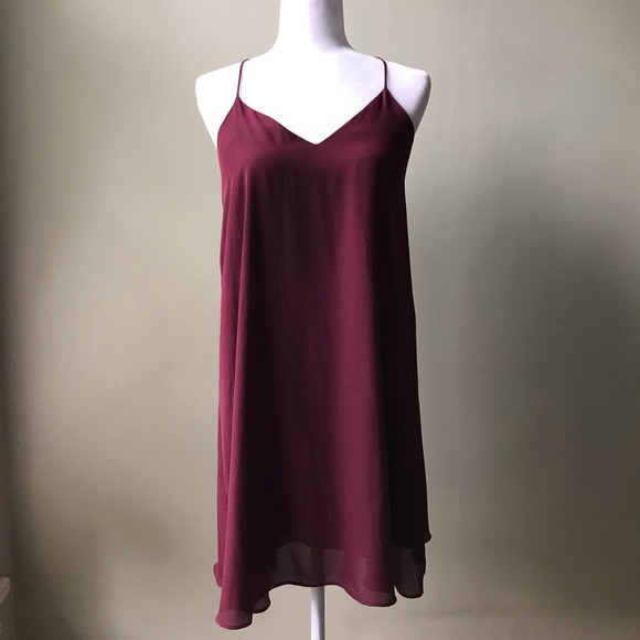 New date night wine red size small dress - Picture 2 of 6
